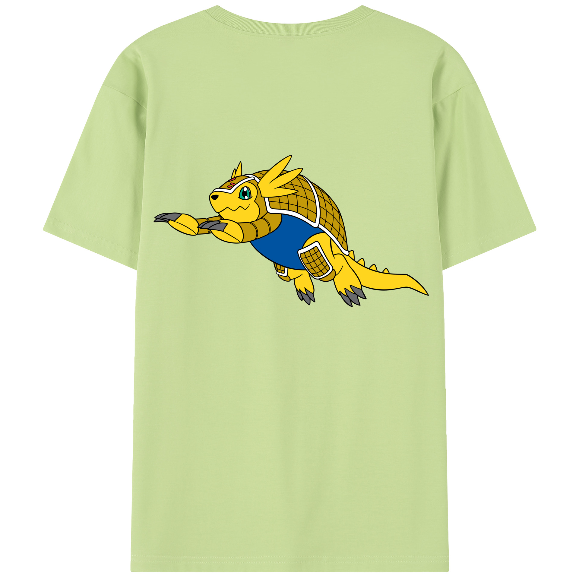 （画像用） Digimon デジタルモンスター/デジモン 綿100％半袖Tシャツ（背面プリント）